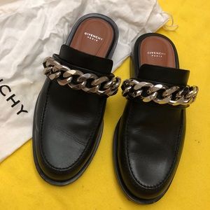 **SOLD** Givenchy chain leather loafers
